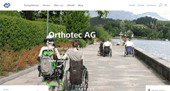 Desktop Screenshot of orthotec.ch