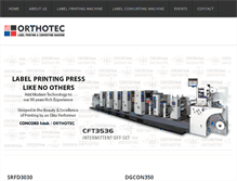 Tablet Screenshot of orthotec.com.tw